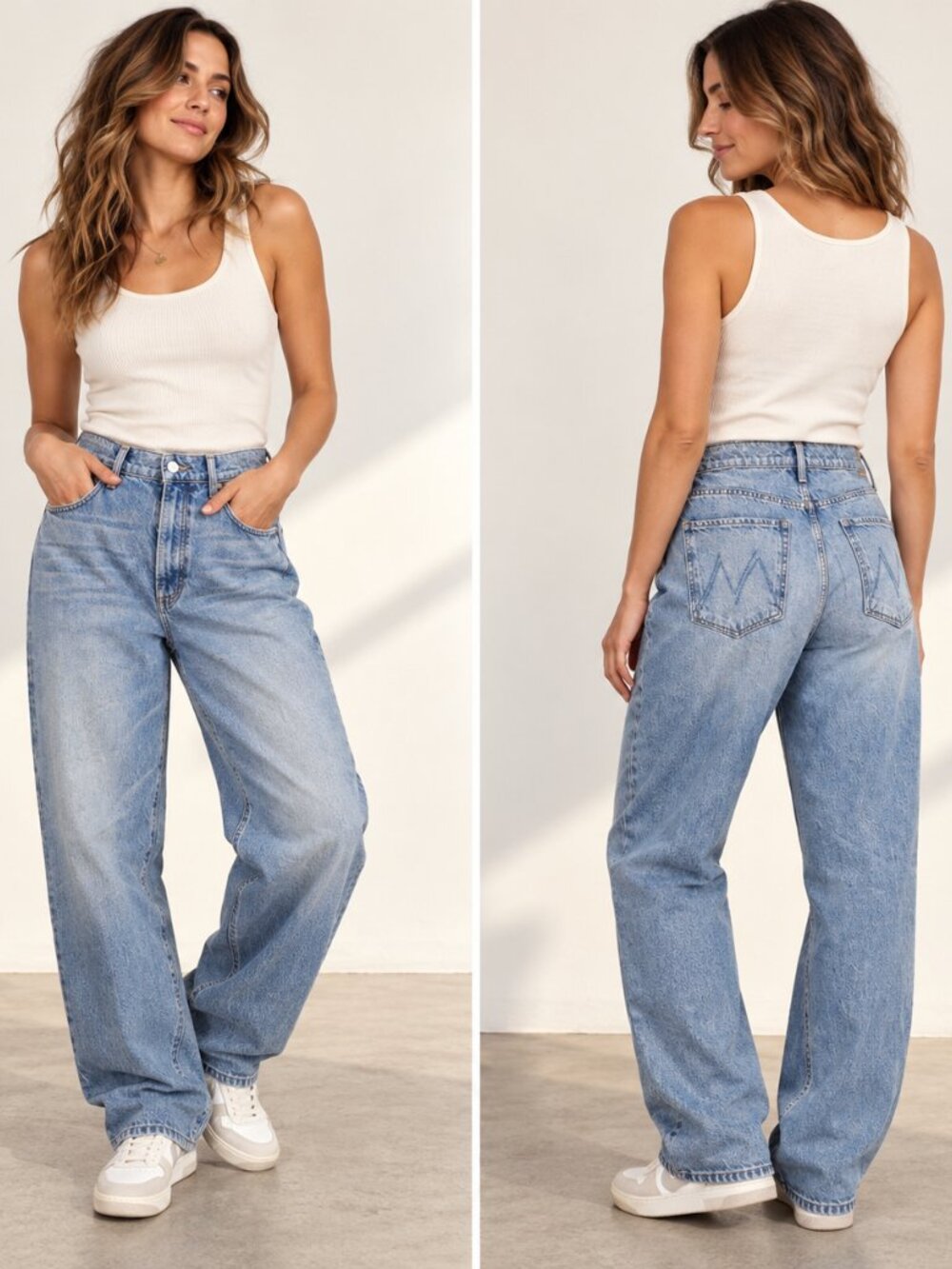 MOTHER Superior Jeans Size 32 Light Wash 90s Relaxed Straight Dad Jean Vintage